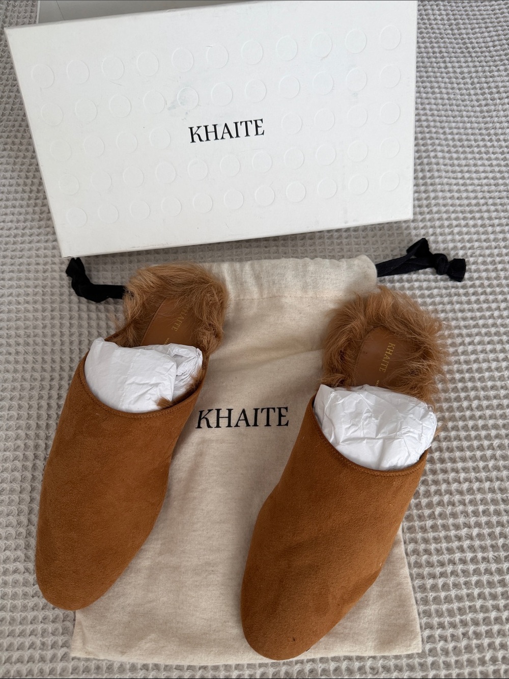 Khaite Otto Shearling Mules